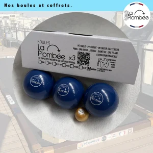 Boules souples de pétanque Indoor & Outdoor – La Plombée | Jeu pour intérieur et extérieur marine